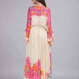 Floral Muse High-low Kaftan Dress