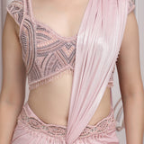 Drape Saree With Detailed Blouse