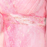 Cotton Clould Self Texture Printed Corsage Dress