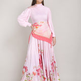 Petals Below Drape Jesery Dress