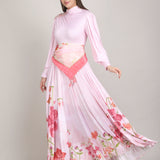 Petals Below Drape Jesery Dress