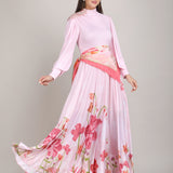 Petals Below Drape Jesery Dress