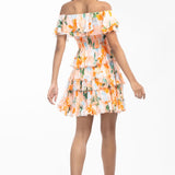 Chiffon Printed Short Dress
