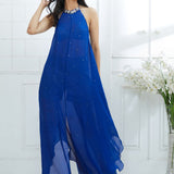 Blue Ombre Embellished Dress