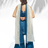 Saphire Blue Kurta Sharara Set