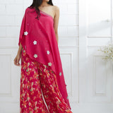 D.fuchsia A-symmetric Tunic Set