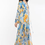 Lycra Printed Bodysuit With Cape