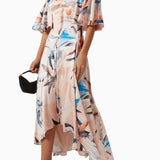 Printed High-Low Dress