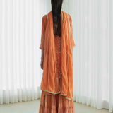 Kurta Set With Tiered Sharara