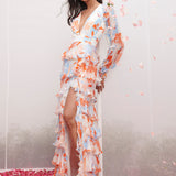 Ivory Tiered Maxi Dress