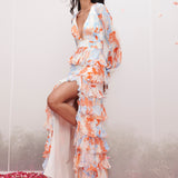 Ivory Tiered Maxi Dress