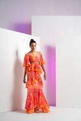 Pink misty femme maxi dress