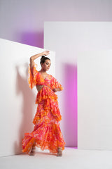 Pink misty femme maxi dress