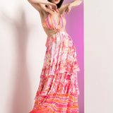 Pink Fancy Fusion Maxi Dress