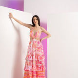 Pink Fancy Fusion Maxi Dress