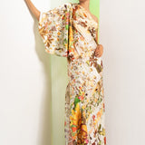 Ochre Floral Rush Kaftan Dress