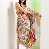 Multi Floral Rush Kaftan Dress