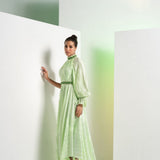 Mint Green Embroidered Maxi Dress