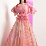 Patchy Flora Embroidered Peplum Maxi Dress