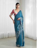 Cutwork Saree Paired Blouse