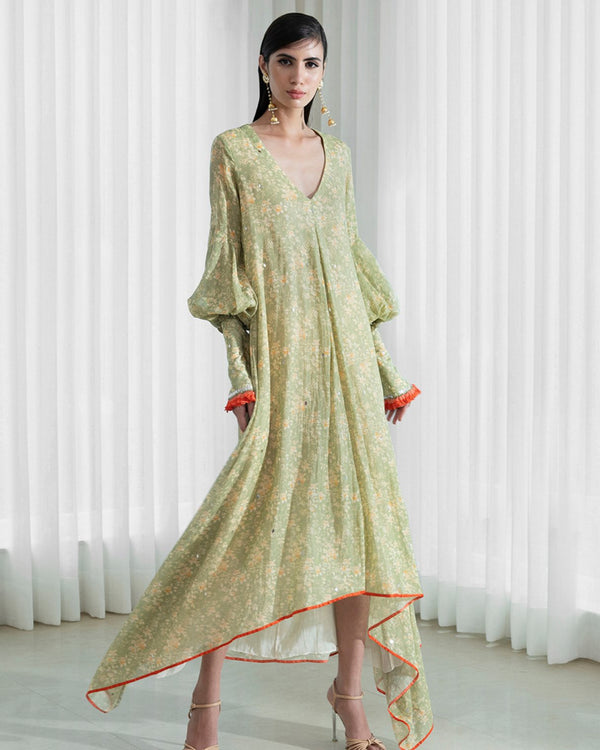 Printed Assymetrical Tunic Dress