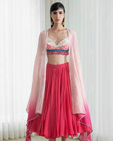 Printed Patchwork Lehnga Set