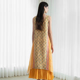 Calf Length Panelled Dress