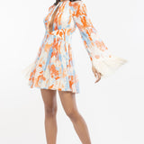 Chiffon Printed Short Dress