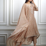 Nude Aari Embroidered Kurta Set