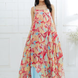 Printed Asymmetric Tunic Set