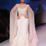 Ivory Celeste Cape Gown