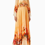 Printed Maxi Dress in Chiffon