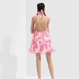 Sakura Printed Short Dress