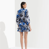 Luana tiered mini dress