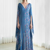 Printed Slit Kaftan Dress