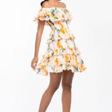 Chiffon Printed Short Dress