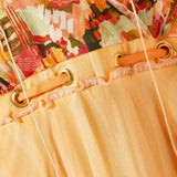 Printed Maxi Dress in Chiffon