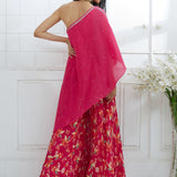 D.fuchsia A-symmetric Tunic Set