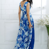 Royal Blue Printed Dress