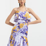 Sumire Printed Midi Dress