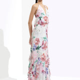 Iris Printed Long Dress