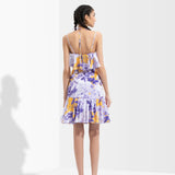 Sumire Printed Midi Dress