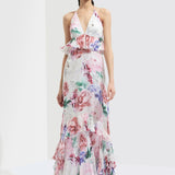 Iris Printed Long Dress