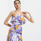 Sumire Printed Midi Dress