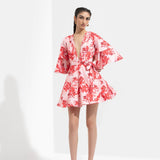 Mirrai Printed A-line Dress