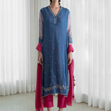 Straight Kurta Paired With Pants And Dupatta