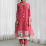 Straight Kurta Paired With Pants And Dupatta
