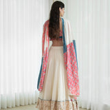 Printed Patchwork Lehenga Set
