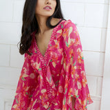 Fuchsia Printed Dress