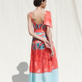 Wrap Panelled Dress With Belt Details